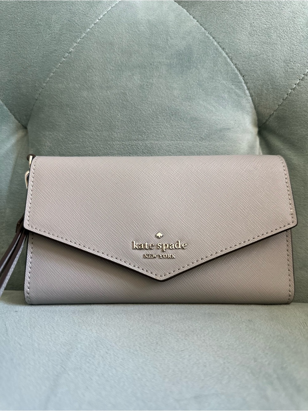 kate spade gray Envelope Wallet/wristlet